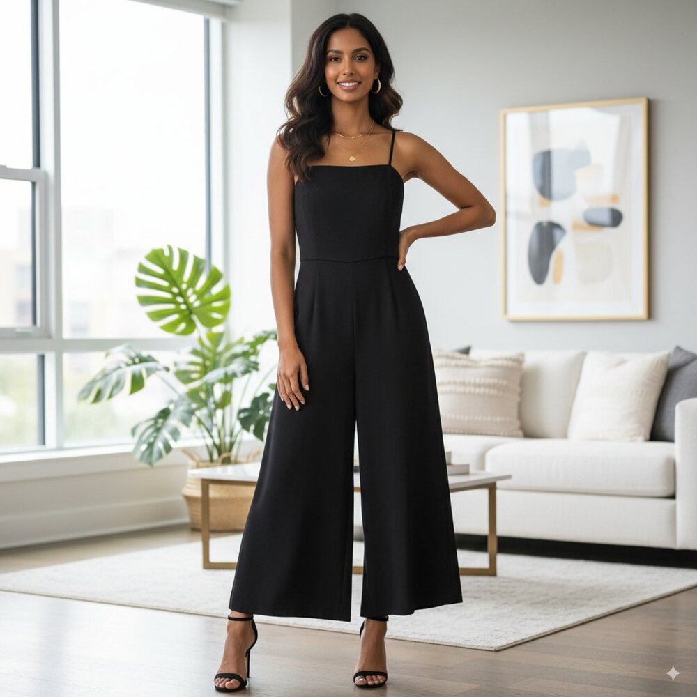 NWT Keepsake the Label Black Wide Leg Jumpsuit